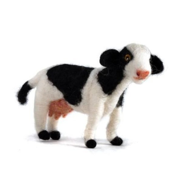 Other - 💜3/$20 Handmade Felted Wool Cow